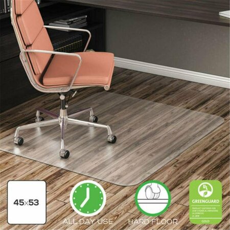 STANDALONE 45 x 53 in. EconoMat All Day Use Chair Mat for Hard Floors, Clear ST3758394